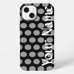 Schwarze marokkanische Stimmungen Punkte iPhone Hülle