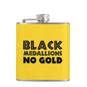 SCHWARZE MEDALLIONEN KEIN GOLD FLACHMANN