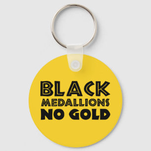 SCHWARZE MEDALLIONEN KEIN GOLD SCHLÜSSELANHÄNGER