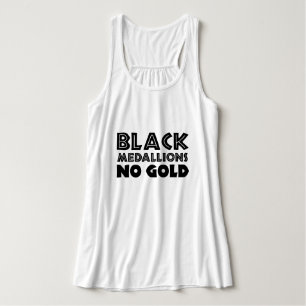 SCHWARZE MEDALLIONEN KEIN GOLD TANK TOP
