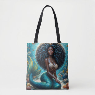 Schwarze Meerjungfrau Tasche