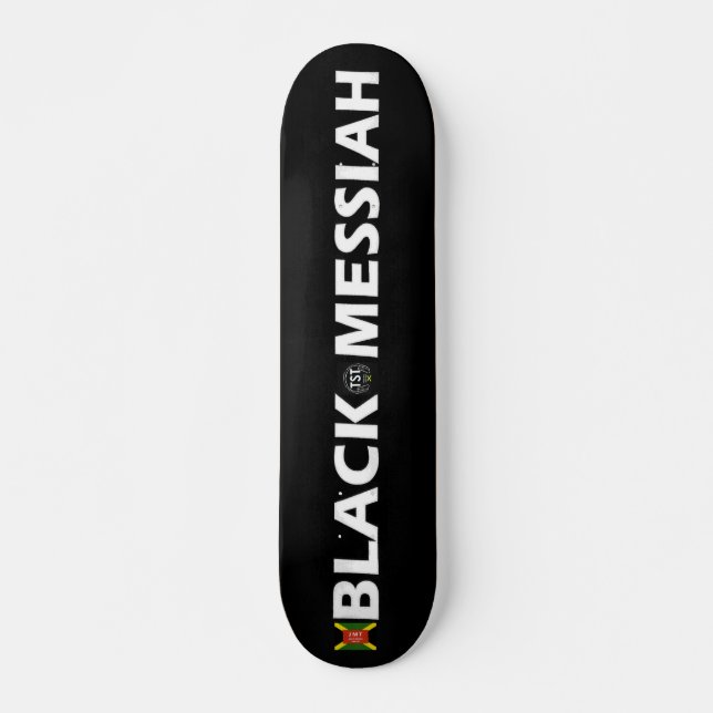 SCHWARZE MESSIAH Skateboard, 7¾ Zoll Deck Skateboard (Vorne)