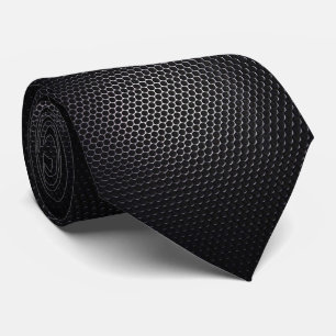 Schwarze Metall-Mesh-Moderne Muster Krawatte