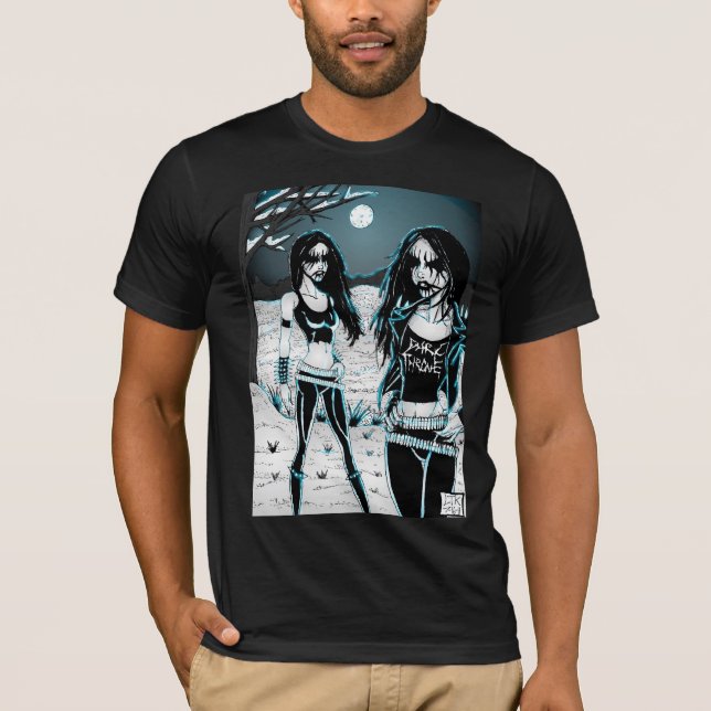 Schwarze Metallküken T-Shirt (Vorderseite)