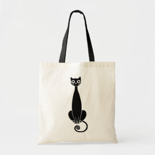 Schwarze Miezekatze Tragetasche