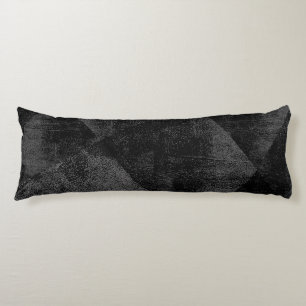 Schwarze minimale geometrische Textur Seitenschläferkissen