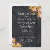 Schwarze Minimalistische Blumenhochzeit rettet das