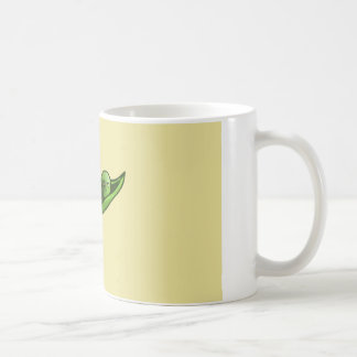 Schwarze mit Augen Erbsen Kaffeetasse