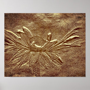 Schwarze Mit Augen Susan Blume Skulptur Poster