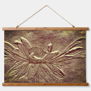 Schwarze Mit Augen Susan Blume Skulptur Wandteppich Mit Holzrahmen