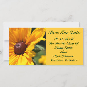 Schwarze Mit Augen Susan Floral Wedding speichern Save The Date