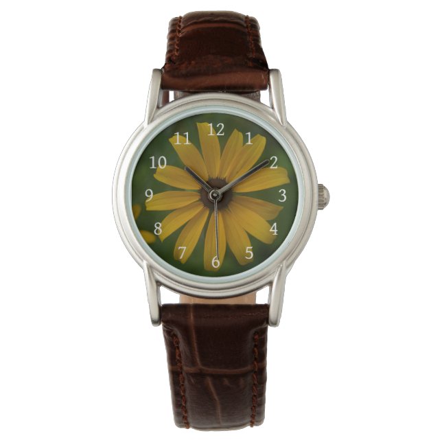 Schwarze Mit Augen Susan Wrist Watch Armbanduhr (Vorderseite)