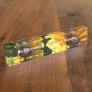 Schwarze Mit Augen Susans mit Sprichwort Namensplakette
