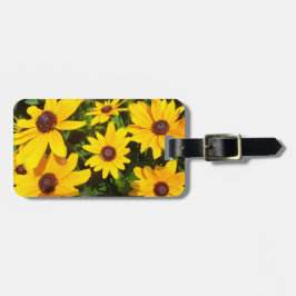 Schwarze Mit Augen Susans - Rudbeckias Gepäckanhänger