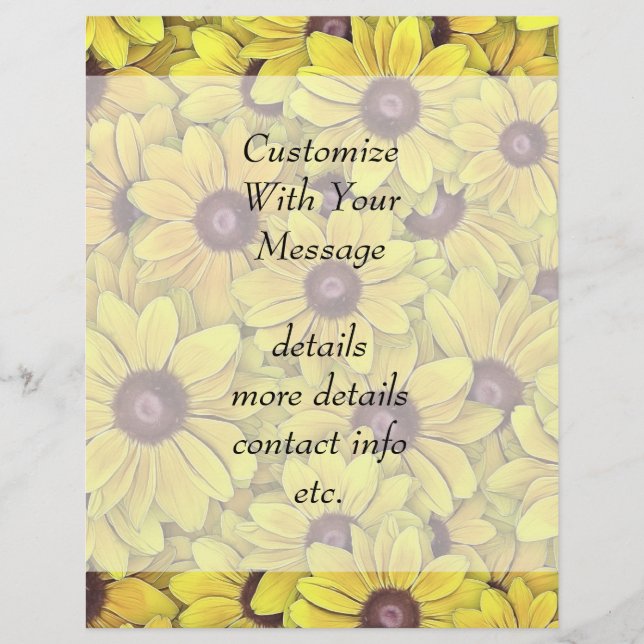 Schwarze Mit Augen Susans überall (Vorderseite)