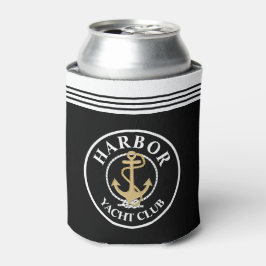 Schwarze Mit Monogramm Flasche Cooler Dosenkühler