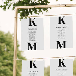 Schwarze, moderne Seekartenkarte Fett Monogramm Einladung