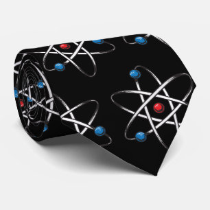 Schwarze Molekularbiologie Atom Pattern Lehrerwiss Krawatte