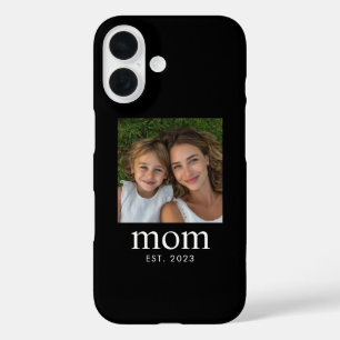 Schwarze Mom etablierte Skript Foto iPhone 16 Hülle