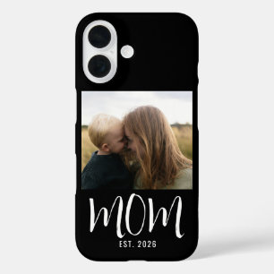 Schwarze Mom etablierte Skript Foto iPhone 16 Hülle