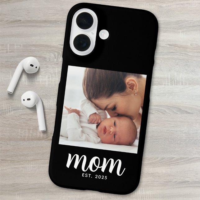 Schwarze Mom etablierte Skript Foto iPhone 16 Hülle (Von Creator hochgeladen)