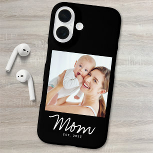 Schwarze Mom etablierte Skript Foto iPhone 16 Hülle