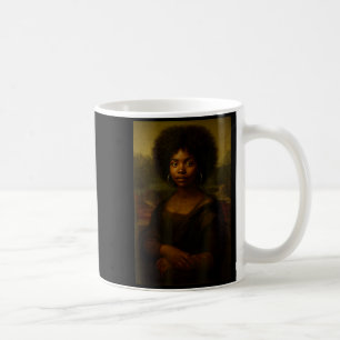 Schwarze Mona Lisa Afro Afrikanisch Amerikanisch M Kaffeetasse