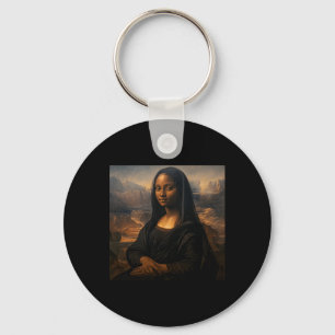 Schwarze Mona Lisa Black History Month Juneteenth Schlüsselanhänger