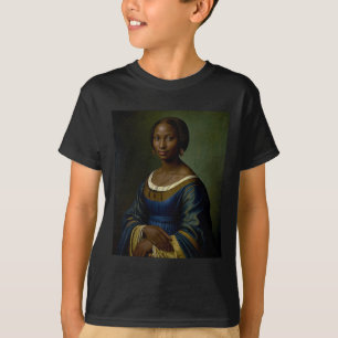 Schwarze Mona Lisa Schwarzer Geschichtsmonat Frau T-Shirt