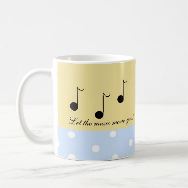 Schwarze Musikereignisse mit musikalischen Redewen Kaffeetasse (Links)