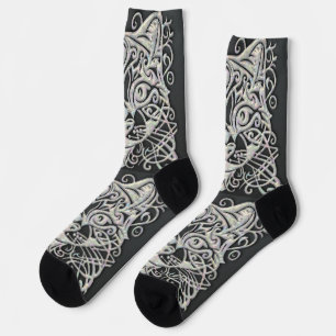 Schwarze Mutter der Perlensocken Socken