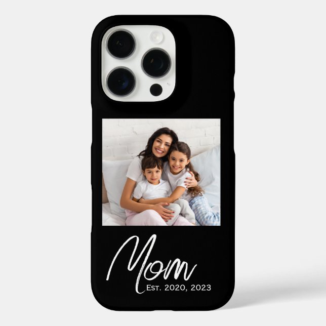 Schwarze Mutter etablierte Skript Foto Case-Mate i iPhone 16 Pro Hülle (Rückseite)