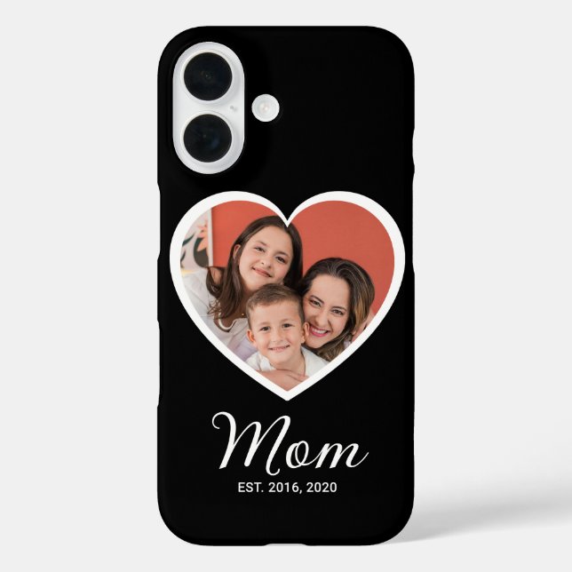 Schwarze Mutter etablierte Skript Foto Case-Mate iPhone 16 Hülle (Rückseite)