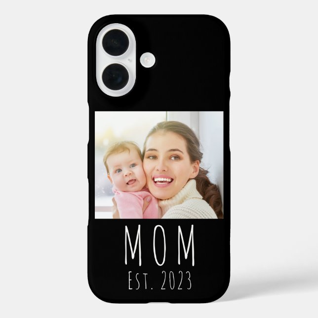 Schwarze Mutter etablierte Skript Foto Case-Mate  iPhone 16 Hülle (Rückseite)