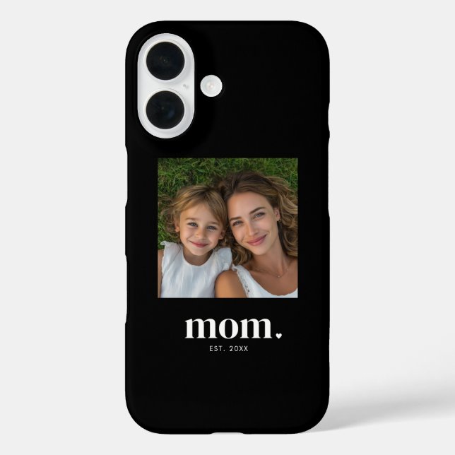 Schwarze Mutter etabliertes Skript Foto  iPhone 16 Hülle (Rückseite)