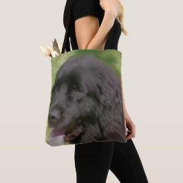 Schwarze Neufundland-Hundekunst Tasche