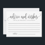 Schwarze Niedliche Kalligrafie-Hochzeitssorgen wün Hinweiskarte<br><div class="desc">Frag den Gästen mit dieser individuell gestaltbaren Beratungskarte ihre Ratschläge und Wünsche zu geben. Es zeichnet sich durch eine moderne schwarze Kalligraphie und ein skurriles Konfetti-Muster aus. Personalisieren Sie Ihre persönlichen Daten, indem Sie Ihre eigenen Daten hinzufügen. Sie können auch das Hinterbild in ein Foto oder ein anderes Bild ändern....</div>