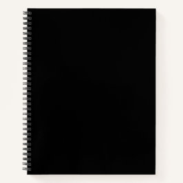Schwarze Notizbuchblancen Notizbuch