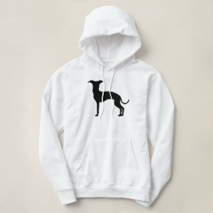 Schwarze (oder Ihre Farbe) italienische Greyhound- Hoodie