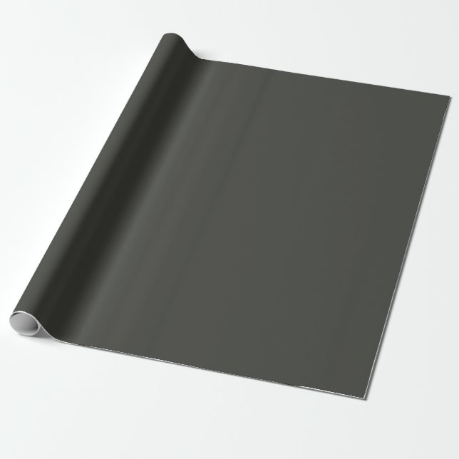 Schwarze Olive (einfarbig)  Geschenkpapier (Ungerollt)