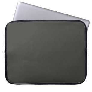 Schwarze Olive (einfarbig) Laptopschutzhülle