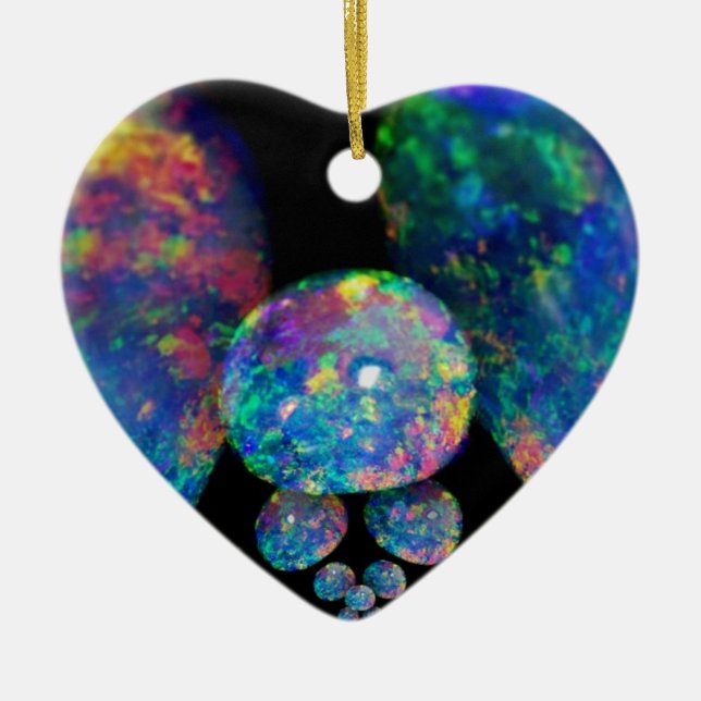 Schwarze Opale Extradinair Geschenke durch Sharles Keramik Ornament (Vorne)