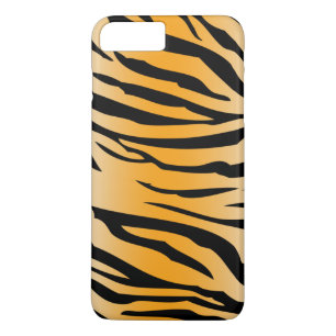 Schwarze orange Tiger-Streifen Case-Mate iPhone Hülle