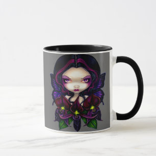"Schwarze Orchideen-Fee-" Tasse