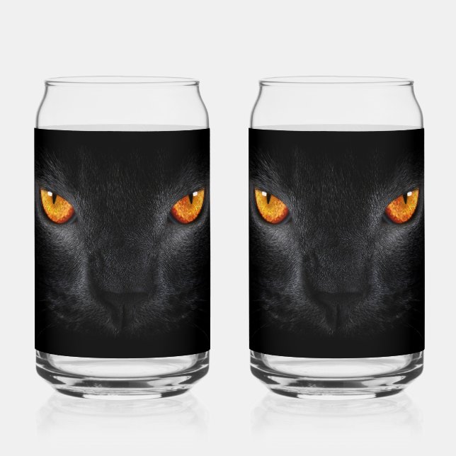 Schwarze Pantheraugen Dosenglas (Vorderseite)