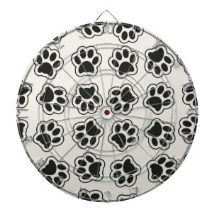Schwarze Paws, Hundepfähle, Katzenpfähle, Kontur Dartscheibe