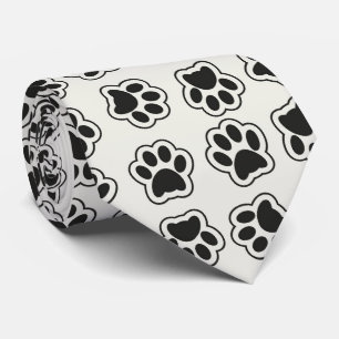 Schwarze Paws, Hundepfähle, Katzenpfähle, Kontur Krawatte