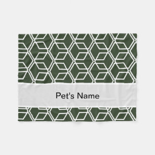 Schwarze Personalisierte Dog-Decken Fleecedecke