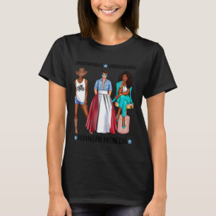 Schwarze peruanische Prinzessin mit Afro starker P T-Shirt