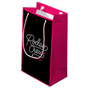 Schwarze Pink Rodeo Crew Cowgirl Junggesellinnenab Kleine Geschenktüte
